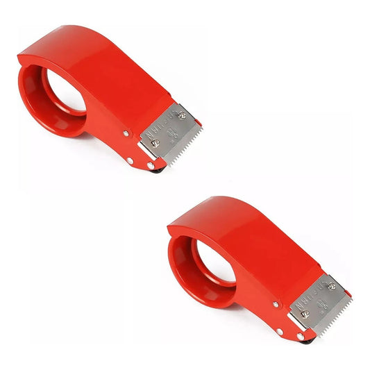 Pack X2 Dispensador De Cinta Adhesiva Metálico Huincha Embal