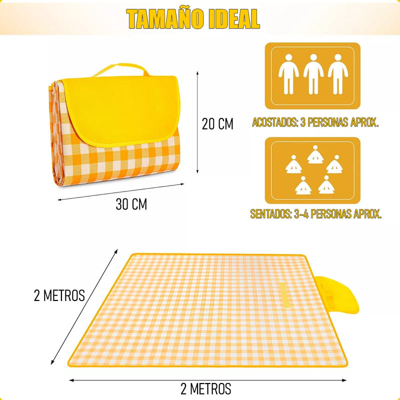 Manta Picnic Plegable Impermeable Naranja Y Amarillo Alfombra Cubrepiso Camping Manta Picnic Impermeable Arcashopping Alfombra Camping Manta Plegable Para Picnic Alfombra Lona Camping Impermeable