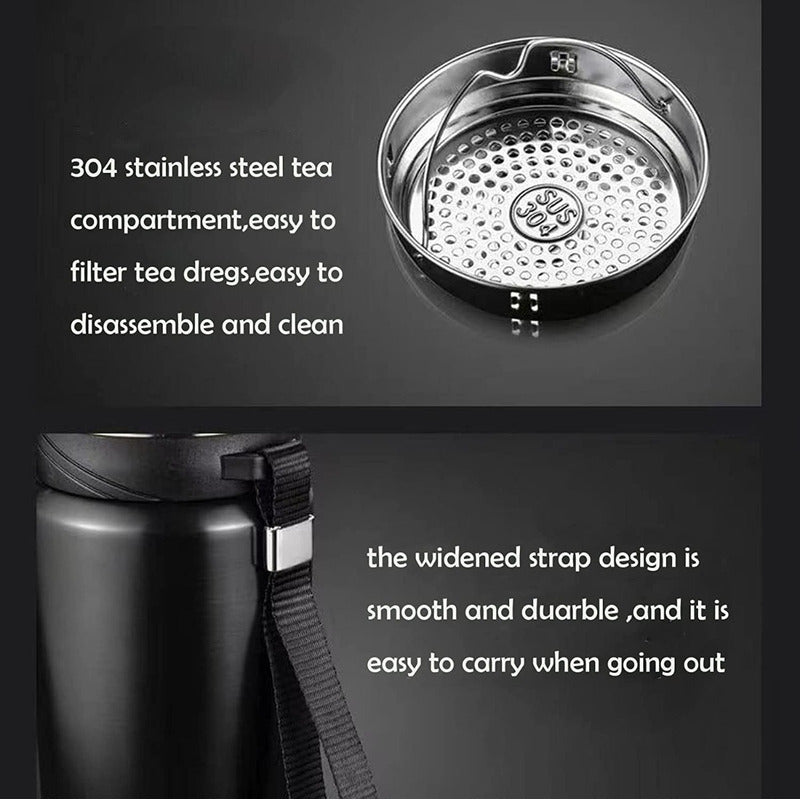 Termo Individual Termo Para Mate Botella Agua Acero Inoxidab