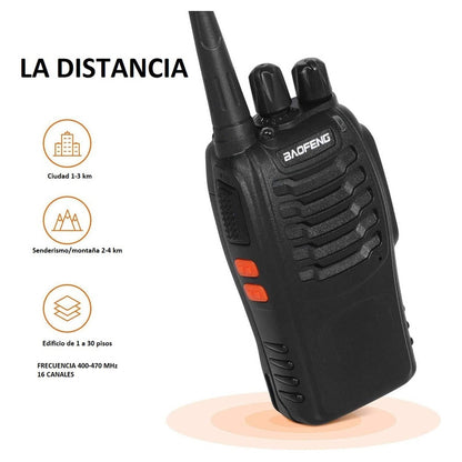 Radio Transmisor Walkie Talkie Radio Portátil Waki Toki
