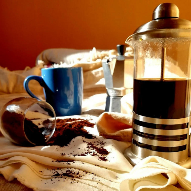 Cafetera Francesa Prensa De Émbolo Acero Inoxidable 600 Ml