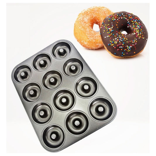 Molde Queques Anti Adherente 12 Rosquillas Tortas