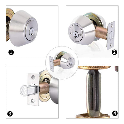 Pack X2 Cerradura Chapa Para Puertas Cerrojo De Seguridad