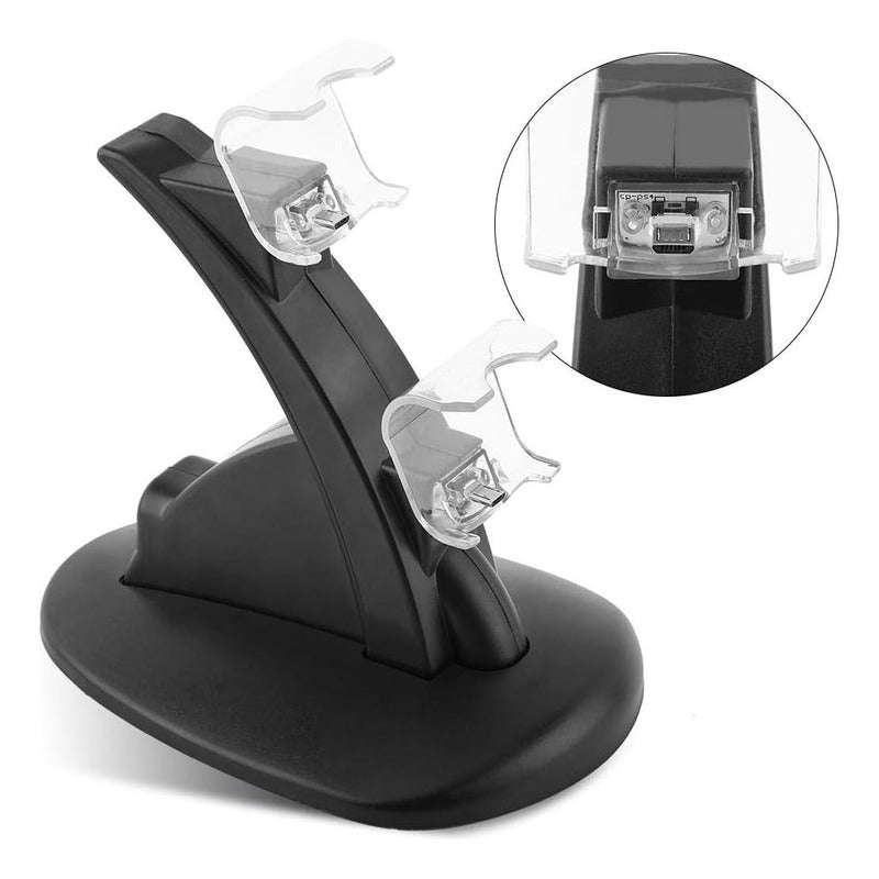 Cargador Doble Control Ps4 Cargador De Joystick Mando Ps4