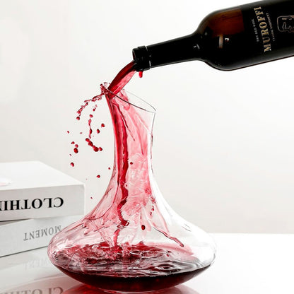 Decantador De Vino Jarra De Vidrio 1.2 Litros Aireador