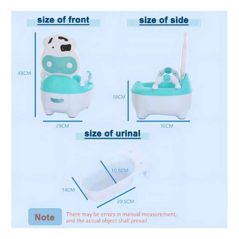 Pelela Baño Niños Aprendizaje Tipo Wc Animales Infantil Color Verde