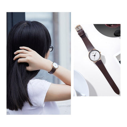 Reloj Para Damas Análogo Reloj De Pulsera De Cuero Eyki