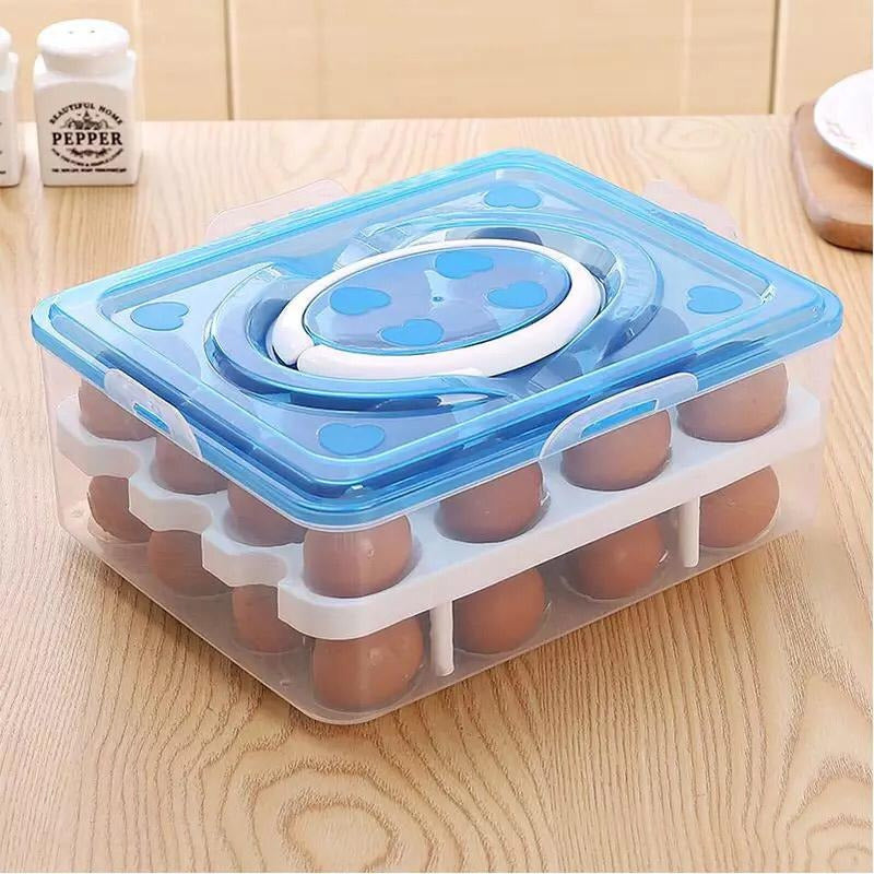 Organizador De Huevos Caja Para 32 Und Huevera Portahuevos