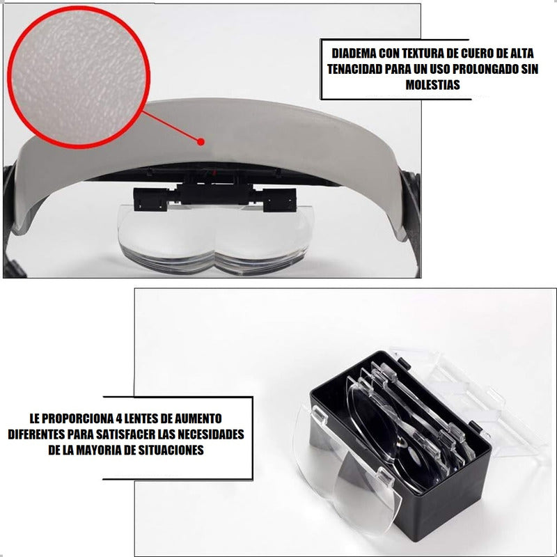 Lentes Lupa Lupa Led Lupa Vicera Con Luz Led Lupas Amplifica