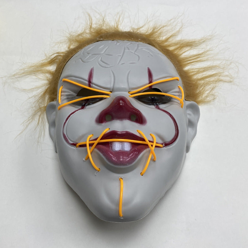 Mascara De Pennywise Con Luces Mascara De Payaso Halloween