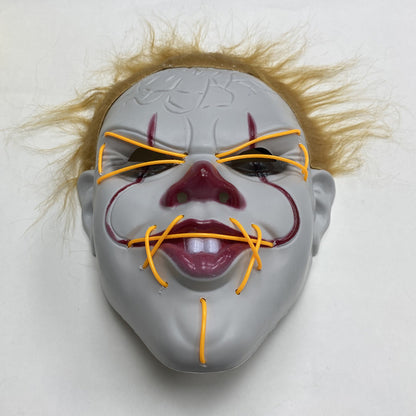 Mascara De Pennywise Con Luces Mascara De Payaso Halloween