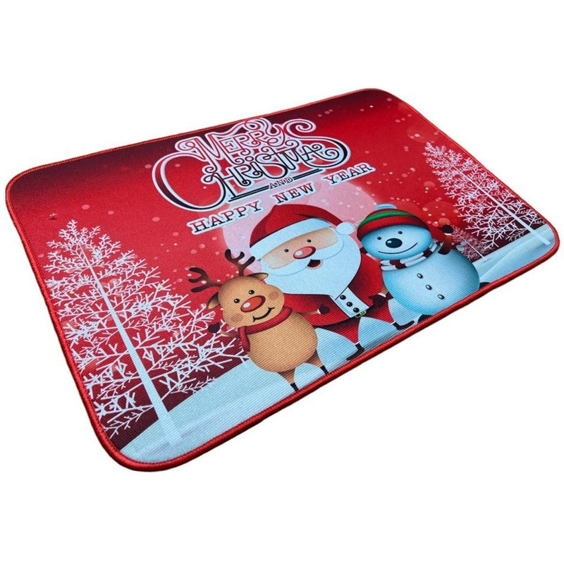 Alfombra Navidad Tapete Limpia Pies Decoracion Navidad 40x60