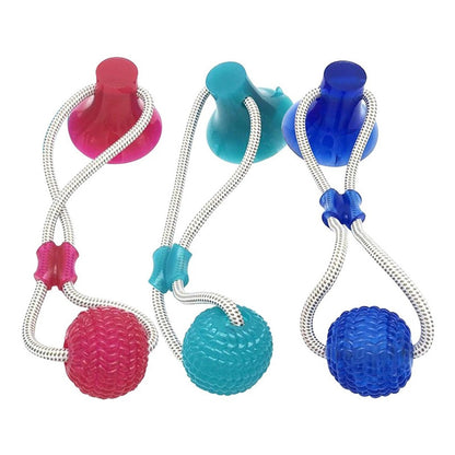 Pelota Perro Con Ventosa Juguete Para Perro Goma Resistente