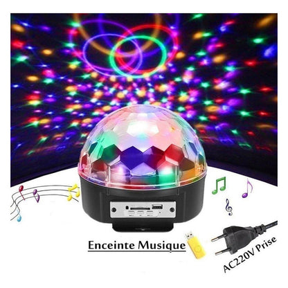Bola Disco Luces Disco Luz Disco Led Discobola De Disco Gira