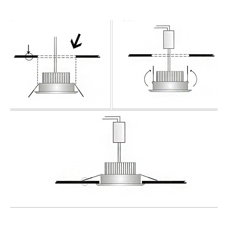 Foco Led Embutido Luminaria Led 3w Focos Embutidos Led