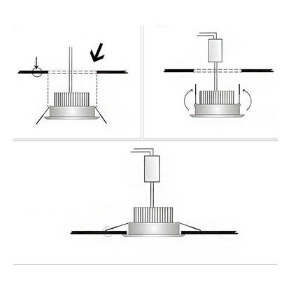 Foco Led Embutido Luminaria Led 3w Focos Embutidos Led