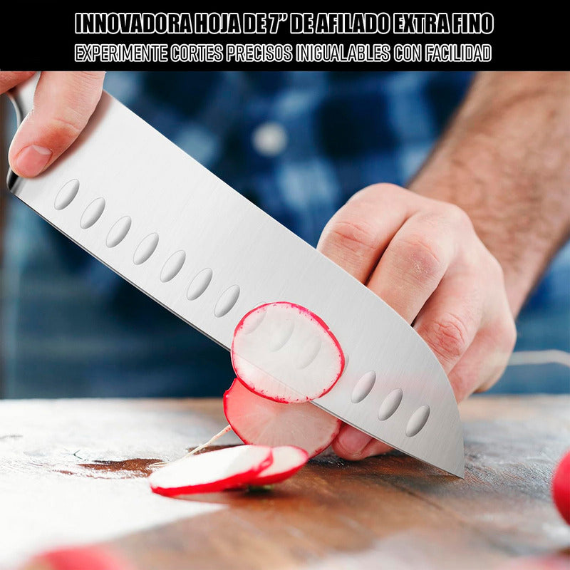 Cuchillo Carnicero Cuchillo De Cocina Cuchillo Chef Santoku Arcashopping Cuchillo De 7 Santoku Cuchillo Santoku Blanco Tokai Cuchillo Profesional Cuchillo Antiadherente