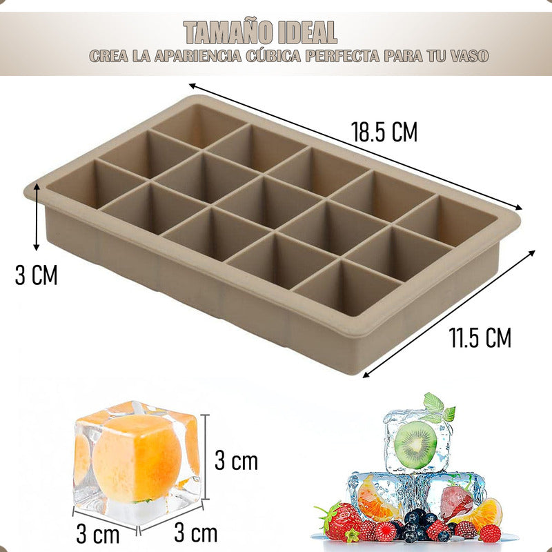 Molde De Hielo Cubetas De Hielo Bandeja Silicona Para Hielo Arcashopping Cubetas Hielo Silicona Molde Para Hielo Molde 15 Cubitos De Hielo Molde De Silicona Para Hielo Moldes De Hielo