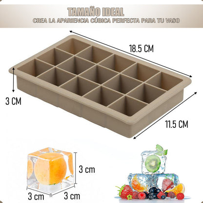 Molde De Hielo Cubetas De Hielo Bandeja Silicona Para Hielo Arcashopping Cubetas Hielo Silicona Molde Para Hielo Molde 15 Cubitos De Hielo Molde De Silicona Para Hielo Moldes De Hielo