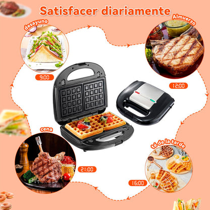 Sandwicheras 6 En 1  Sandwichera Electrica Maquina De Gofre