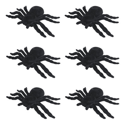 Pack X6 Araña Decoracion Halloween Araña Decorativa Fiestas