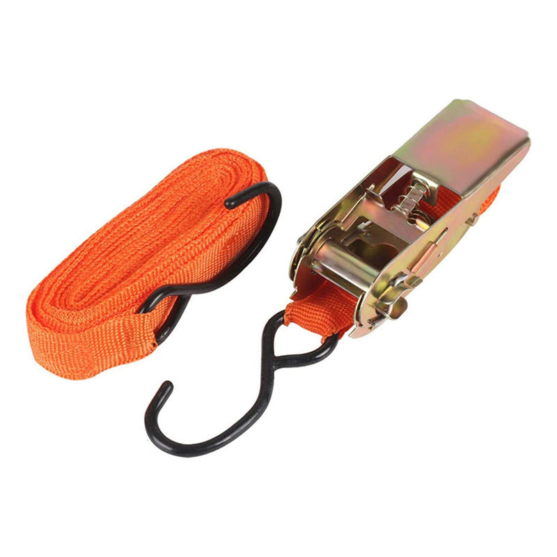 Eslinga Amarre 6m Con Rachet Linga De Carga Para Camioneta