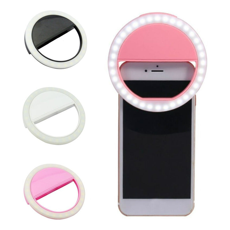 Anillo De Luz Celular Aro De Luz Para Celular Selfie Foto Pi