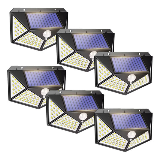 Pack X6 Foco Led Con Sensor Luces Solares Exterior Foco Led