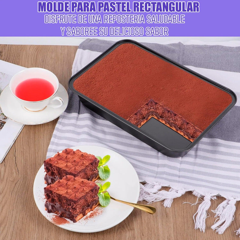 Bandeja Rectangular Queque Moldes De Queque Molde Para Torta