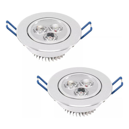 Pack Focos 3w X2 Ampolleta Pack X2 Led 220v Embutido Arcashopping Pack X2 Foco Led Embutido Luminaria Led 3w Focos Embutidos