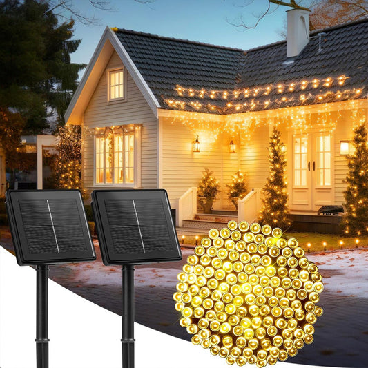 Pack X2 Luces Navideñas Solares Luces Led Solar Luces Navida