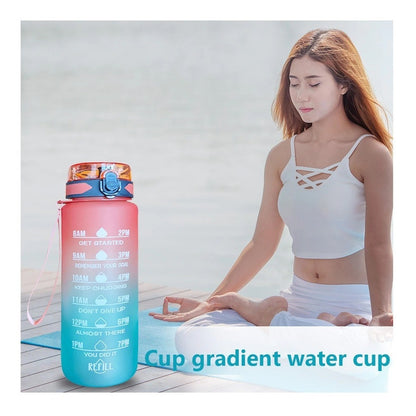 Botella De Agua Deportiva 1 Litro Portátil Para Viajes