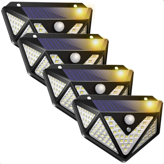 Pack 4 Luces Solares Exterior Luminaria Solar Led Luces Led