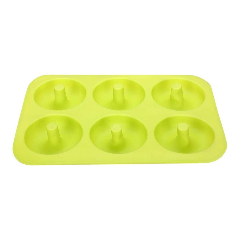 Molde Silicona 6 Rosquillas Moldes Reposteria Donas Donuts