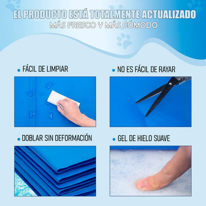Manta Refrescante Mascota Alfombra Refrescante Perro Gato Ge