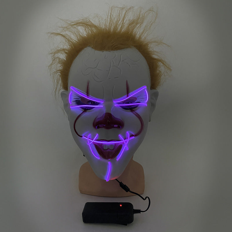 Mascara De Pennywise Con Luces Mascara De Payaso Halloween