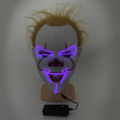 Mascara De Pennywise Con Luces Mascara De Payaso Halloween