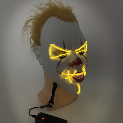 Mascara De Pennywise Con Luces Mascara De Payaso Halloween