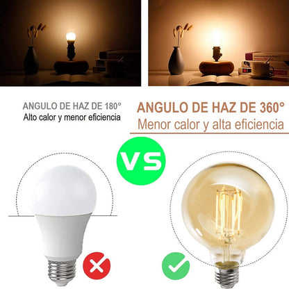 Ampolleta G125 Led Bombilla Incandescente Retro 6w 2700k