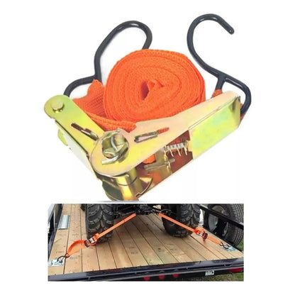 Eslinga Amarre 6m Con Rachet Linga De Carga Para Camioneta