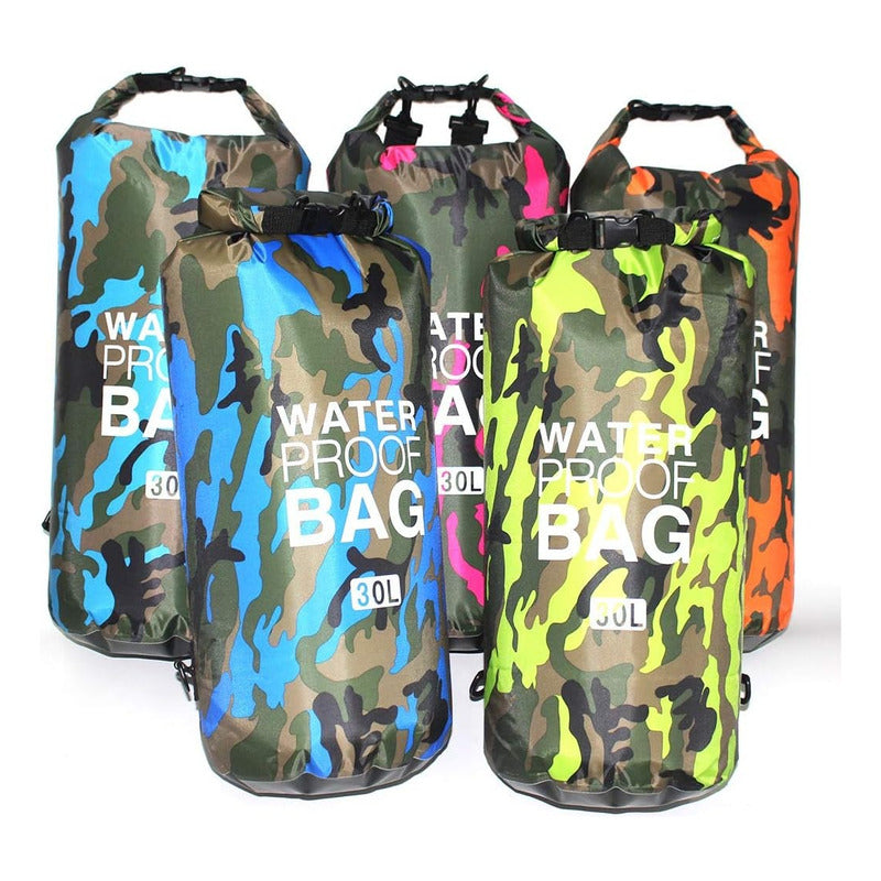 Bolso Seco Impermeable Mochila Camping 20 Litros Waterproof