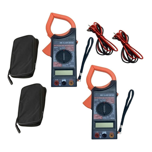 Pack X2 Tester Pinza Multitester Amperímetro Digital Automot