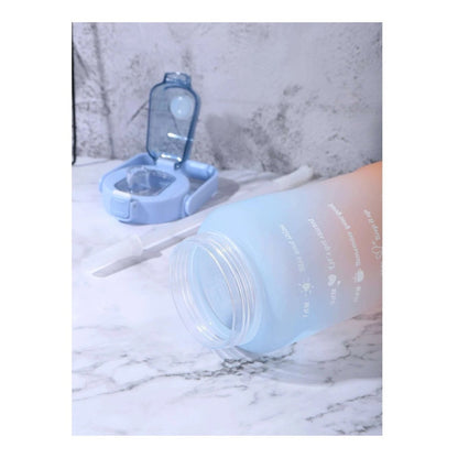 Botella De Agua Portátil Sport 2 Litros Botella Con Horarios