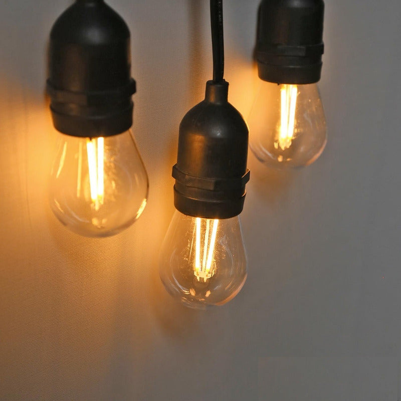 Pack X10 Ampolleta Vintage 2w E27 Filamento Luz Calida