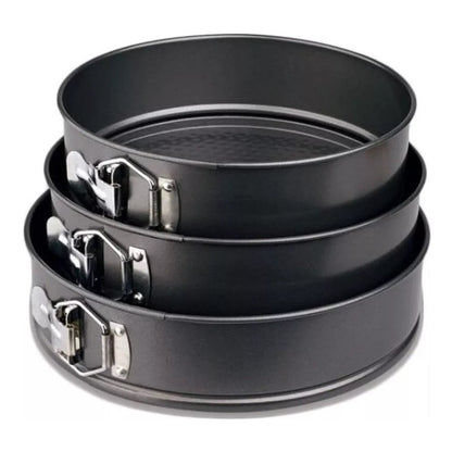 Set 3 Moldes Redondos Moldes Para Reposteria Antiadherente