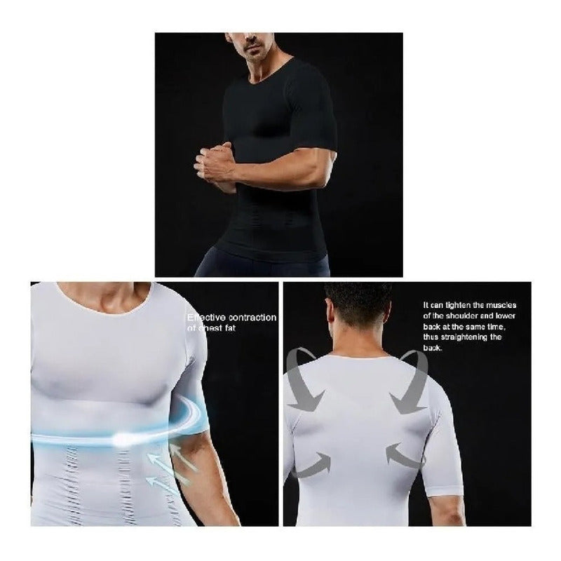 Polera Reductora Polera Faja Compresion Hombre Adelgazante H