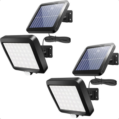 Pack X2 Foco Led Focos Exteriores Foco Led Solar 250 Watts