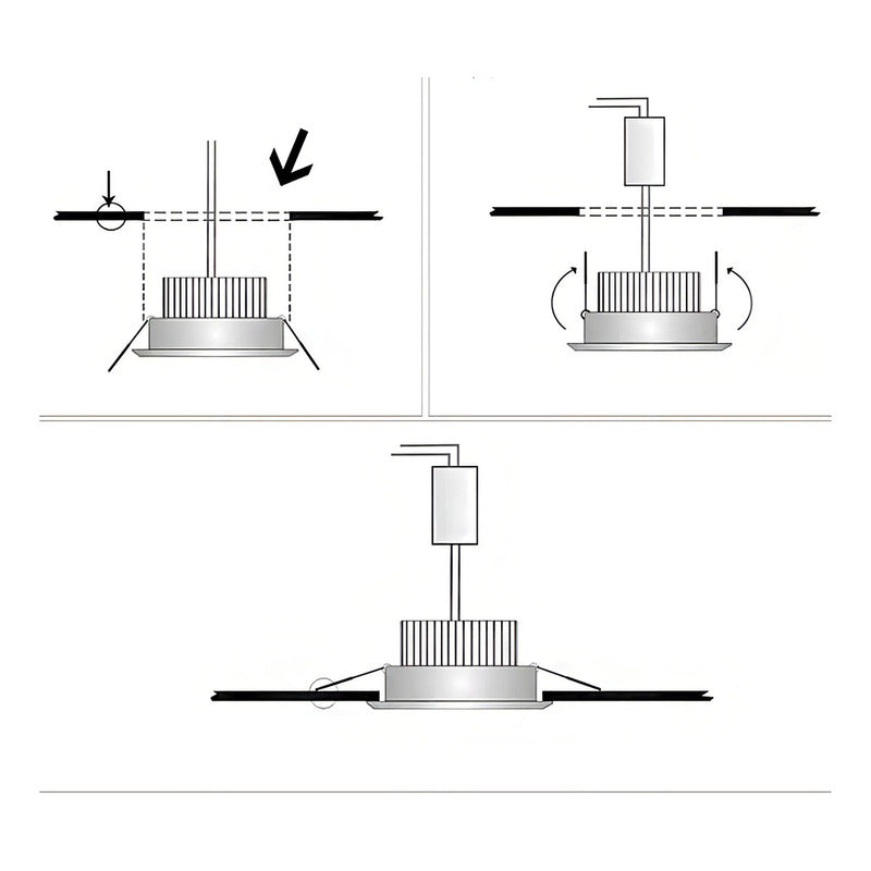 Lampara Led Techo Foco 7w Lampara Techo Dormitorio Luz Fria Lampara De Techo Redonda Led Embutida Luz Fria Arcashopping Focos Led 7w Embutido Luz Fría Luces Led Focos Led Embutidos