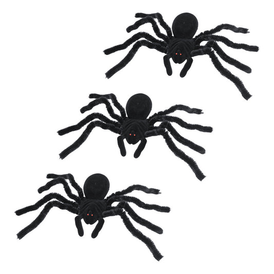 Pack X3 Araña  Decoracion Halloween Araña Decorativa Fiestas