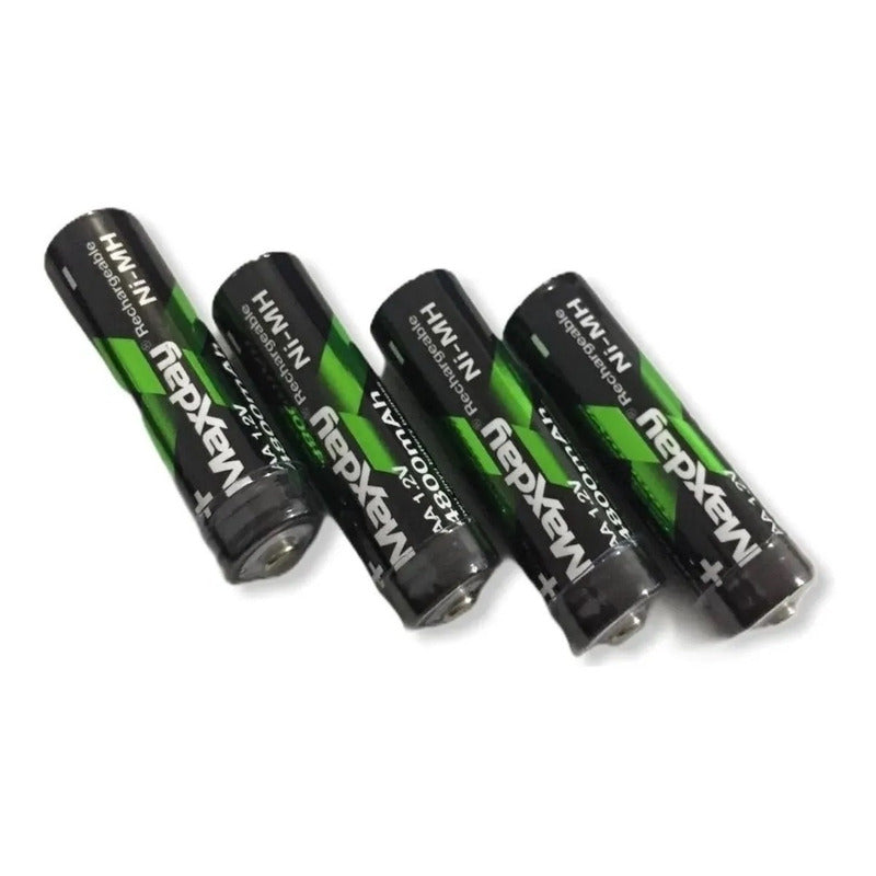 Pack 4 Pilas Aa Recargables Pila Recargable Pilas Aa 4800mah